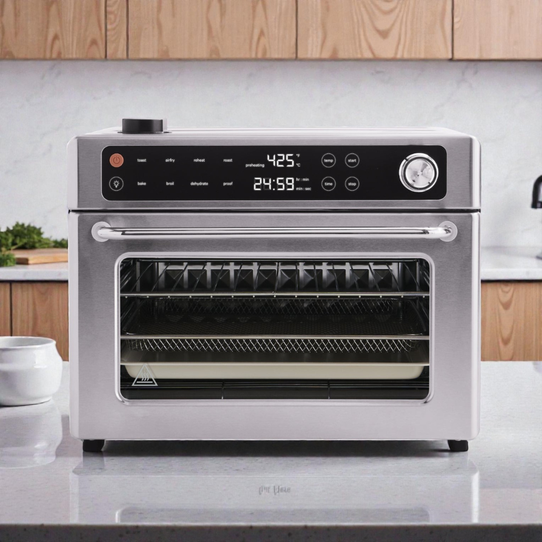 Culinary Master | Best Air Fryer Toaster Oven with 8-in-1 Functionality | Non-Toxic Design for Healthy Cooking