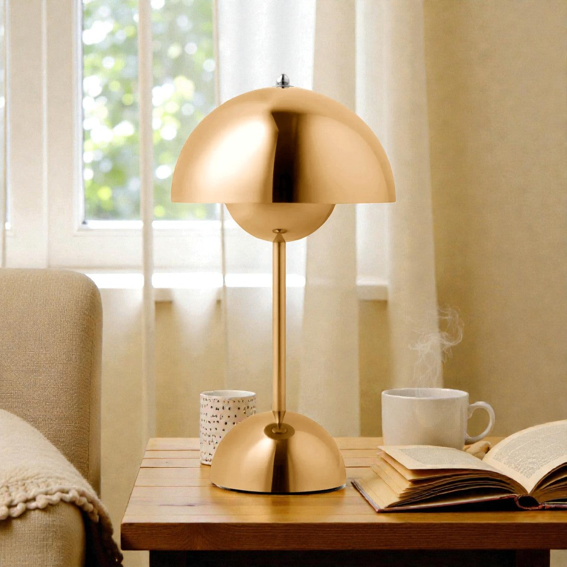 Amsterdam | Cordless Table Lamp with Touch Sensor & Adjustable Light | Scandinavian Design for Elegant Ambiance