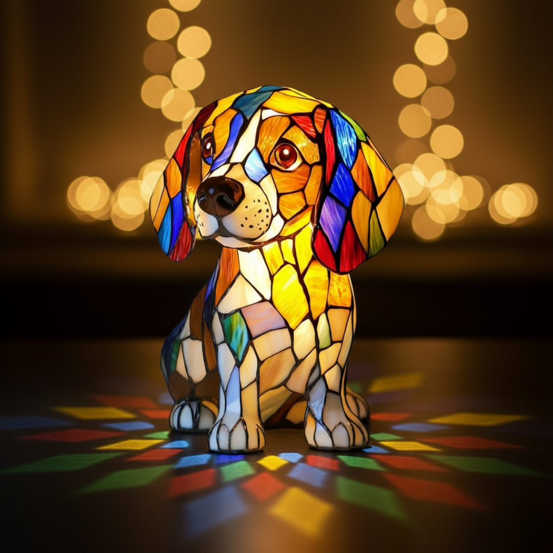 Artistic Figurine Collection | Beagle Essence with Geometric Design | Unique Home Decor for Timeless Charm 0