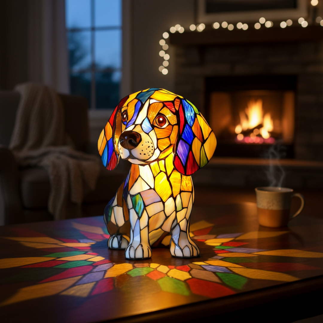 Artistic Figurine Collection | Beagle Essence with Geometric Design | Unique Home Decor for Timeless Charm 1