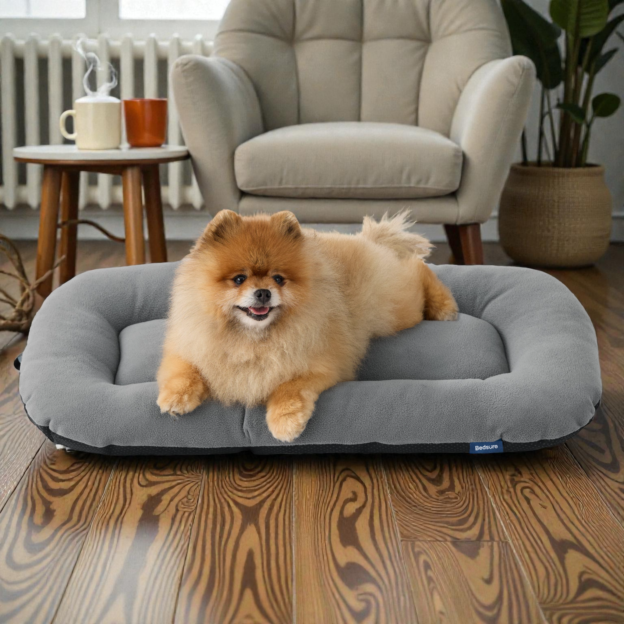 Comfort Paws | Dog Crate Pad with Non-Slip Bottom | Washable Fleece for Cozy Rest