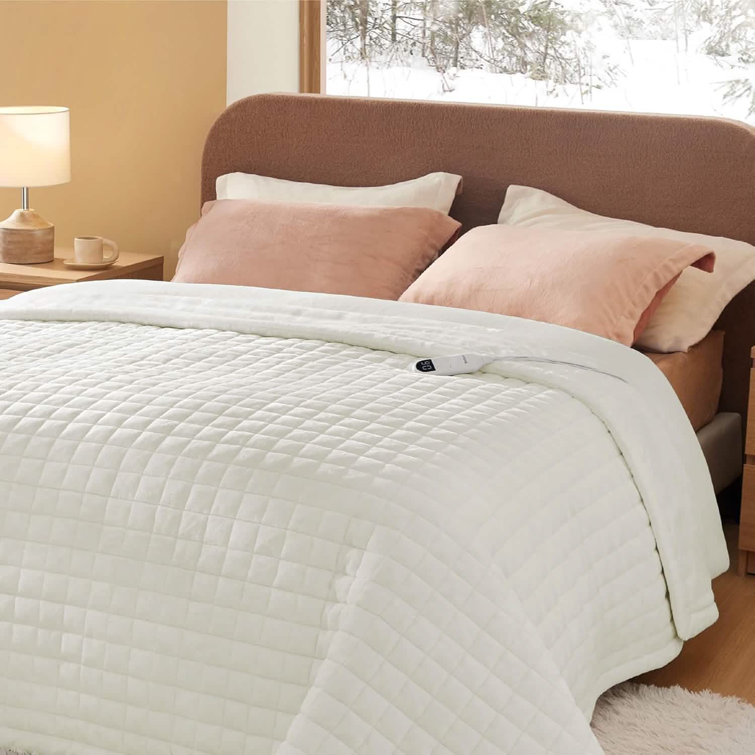 Cozy Haven | Heated Blanket with 6 Heat Levels & Timer Settings | Soft Sherpa Fleece for Ultimate Warmth 0