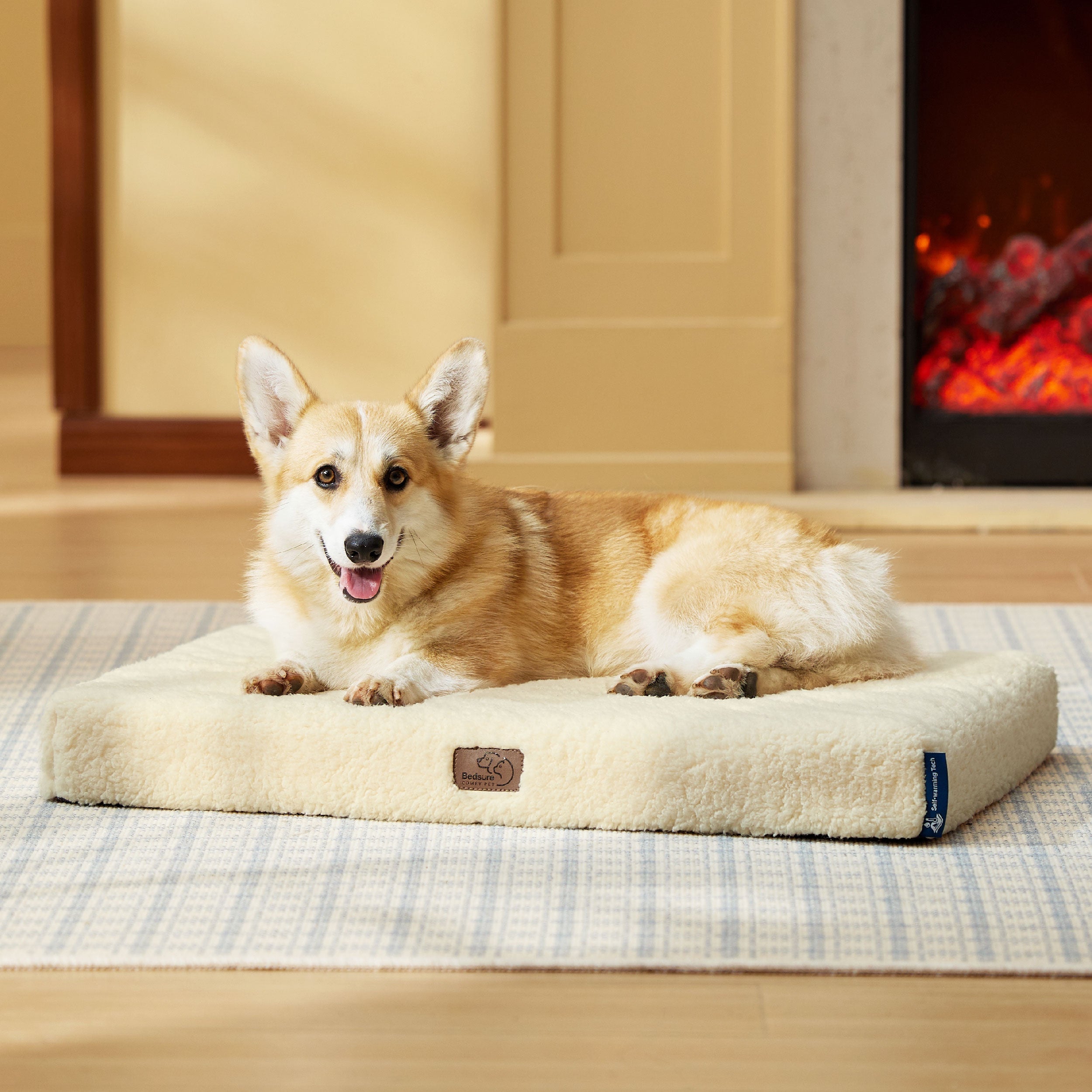 Cozy Haven | Self-Warming Egg Foam Pet Mat with Orthopedic Support | Non-Slip Design for Ultimate Comfort 2