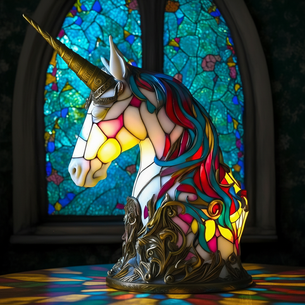 Enchanting Unicorn Night Light | USB Powered LED Lamp for Magical Decor 0