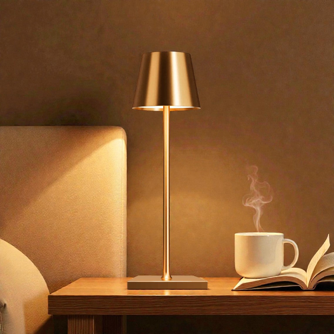 Helsinki | Cordless Table Lamp with Touch Sensor & Adjustable Light | Scandinavian Design for Elegant Ambiance