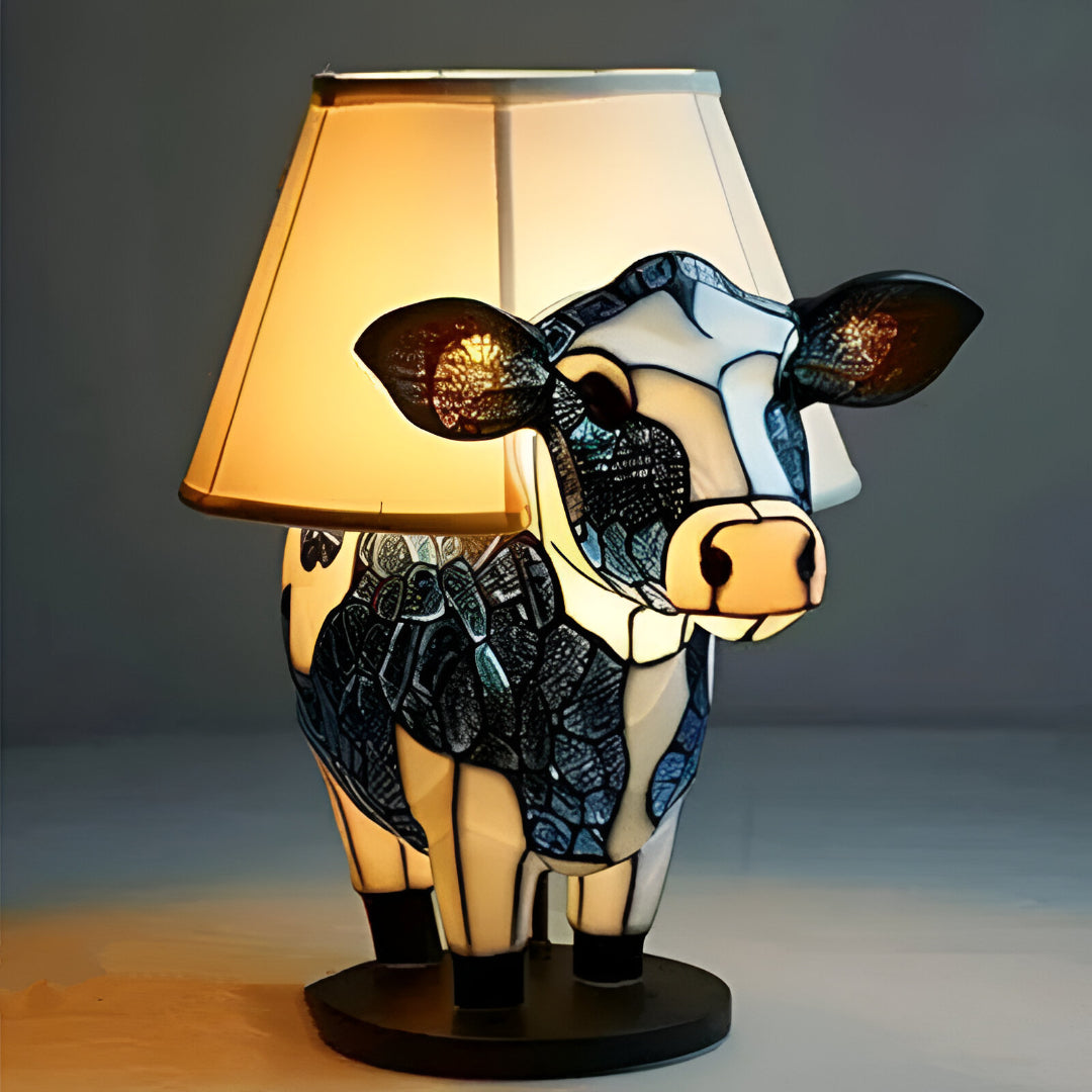 Holstein Collection | Enchanted Cow Lamp with Warm Glow | Unique Decorative Lighting for Cozy Atmosphere 0