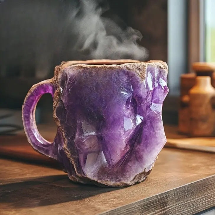 Mineral Crystal Coffee Mugs | Handcrafted Unique Design for Luxurious Drinks 4
