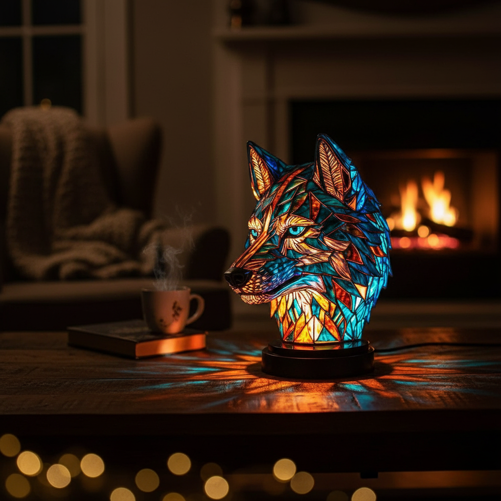 Wolf-Shaped Lamp | Unique Design with Vibrant Colors | Playful Home Decor for Captivating Atmosphere 2
