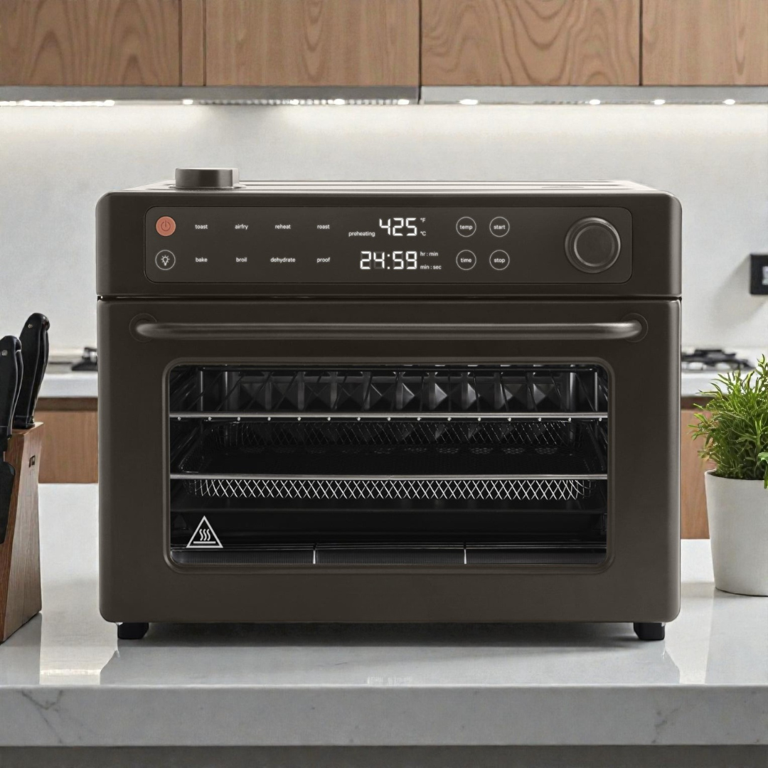 Culinary Master | Best Air Fryer Toaster Oven with 8-in-1 Functionality | Non-Toxic Design for Healthy Cooking
