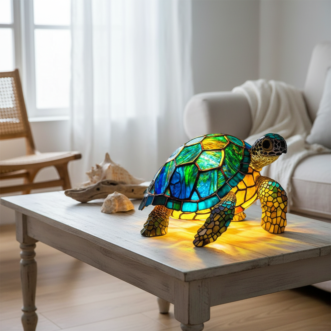 Artistic Figurine Collection | Molokai Turtle with Geometric Design | Unique Home Decor for Timeless Charm 2