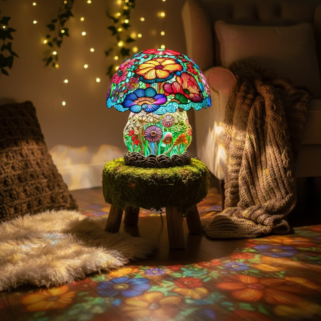 Artistic Mushroom Lamp | Handcrafted Resin Design with Warm Glow | Versatile Lighting for Any Room 1