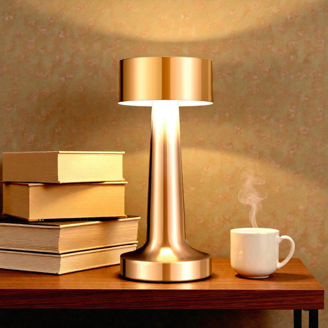Cordless Table Lamp with Touch Sensor & Adjustable Light | Scandinavian Design for Modern Living