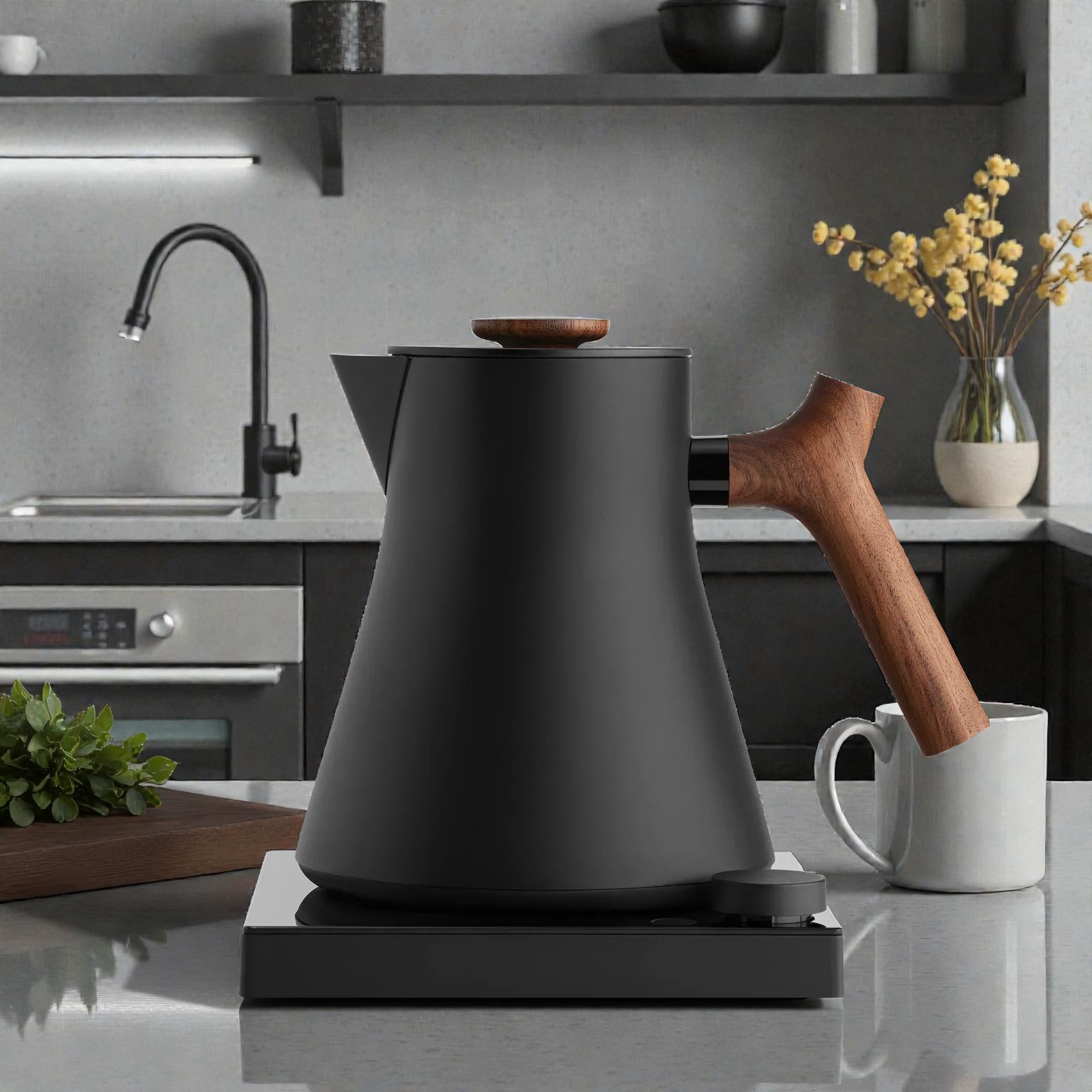 Corvo EKG Pro | Electric Kettle with Precision Temperature Control | Reflective Glass Base for Perfect Brewing