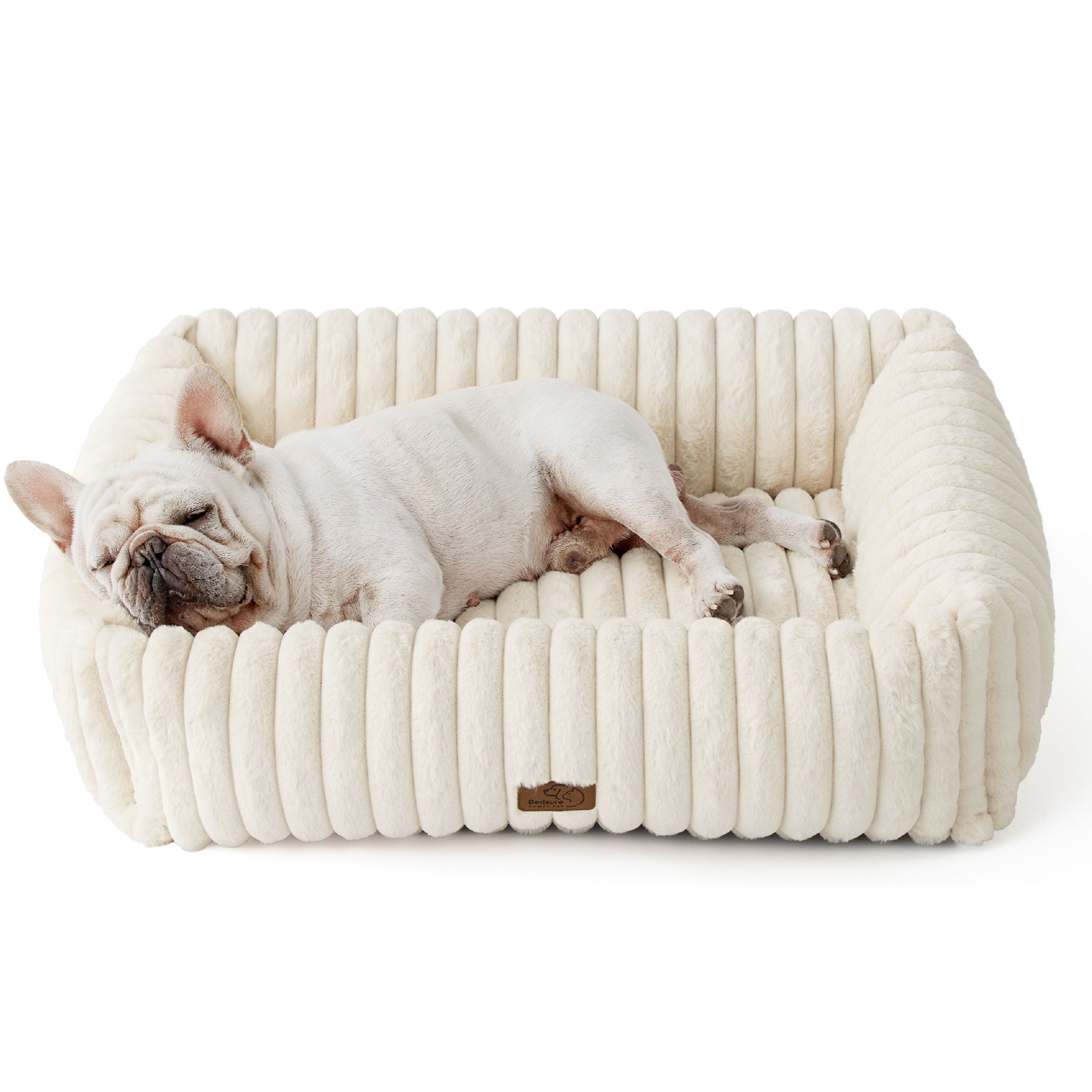 Cozy Collection | Pet Bed with Supportive Raised Sides | Ultra-Soft Corduroy Fleece for Year-Round Comfort 10