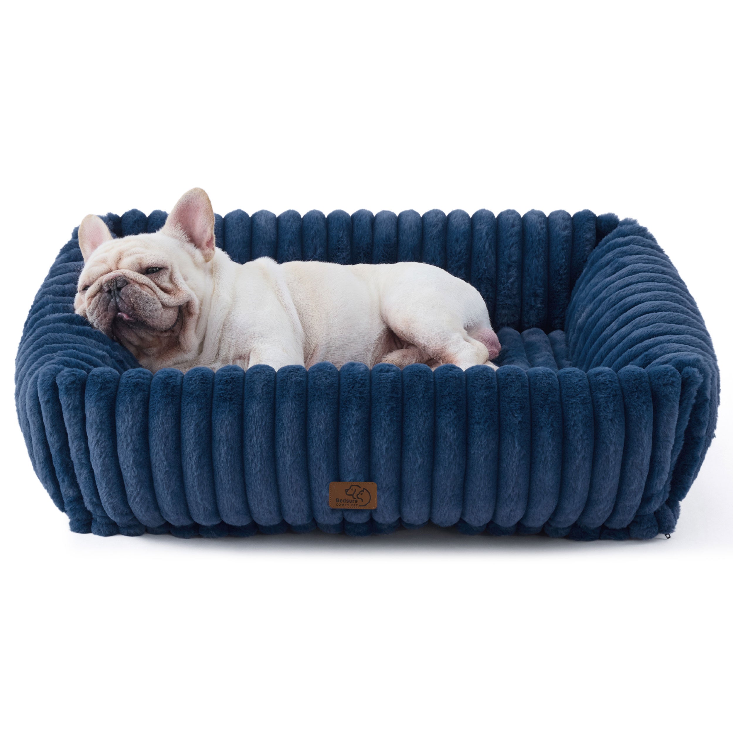 Cozy Collection | Pet Bed with Supportive Raised Sides | Ultra-Soft Corduroy Fleece for Year-Round Comfort 12