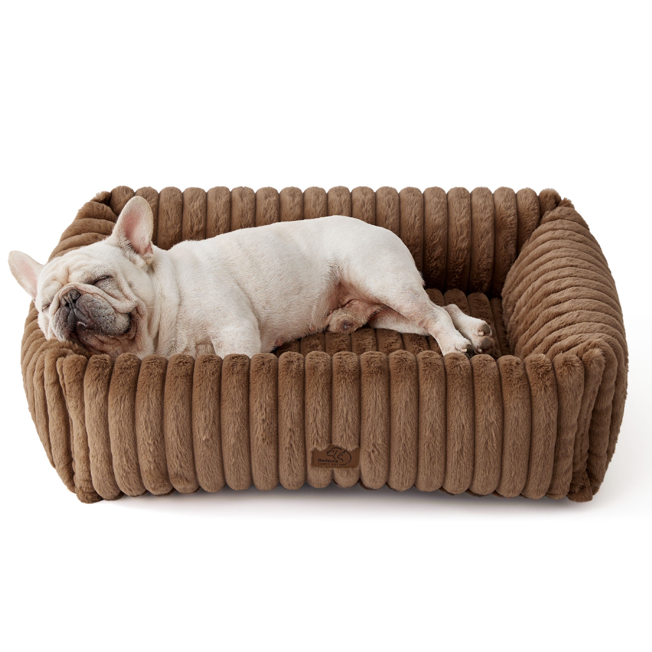 Cozy Collection | Pet Bed with Supportive Raised Sides | Ultra-Soft Corduroy Fleece for Year-Round Comfort 13