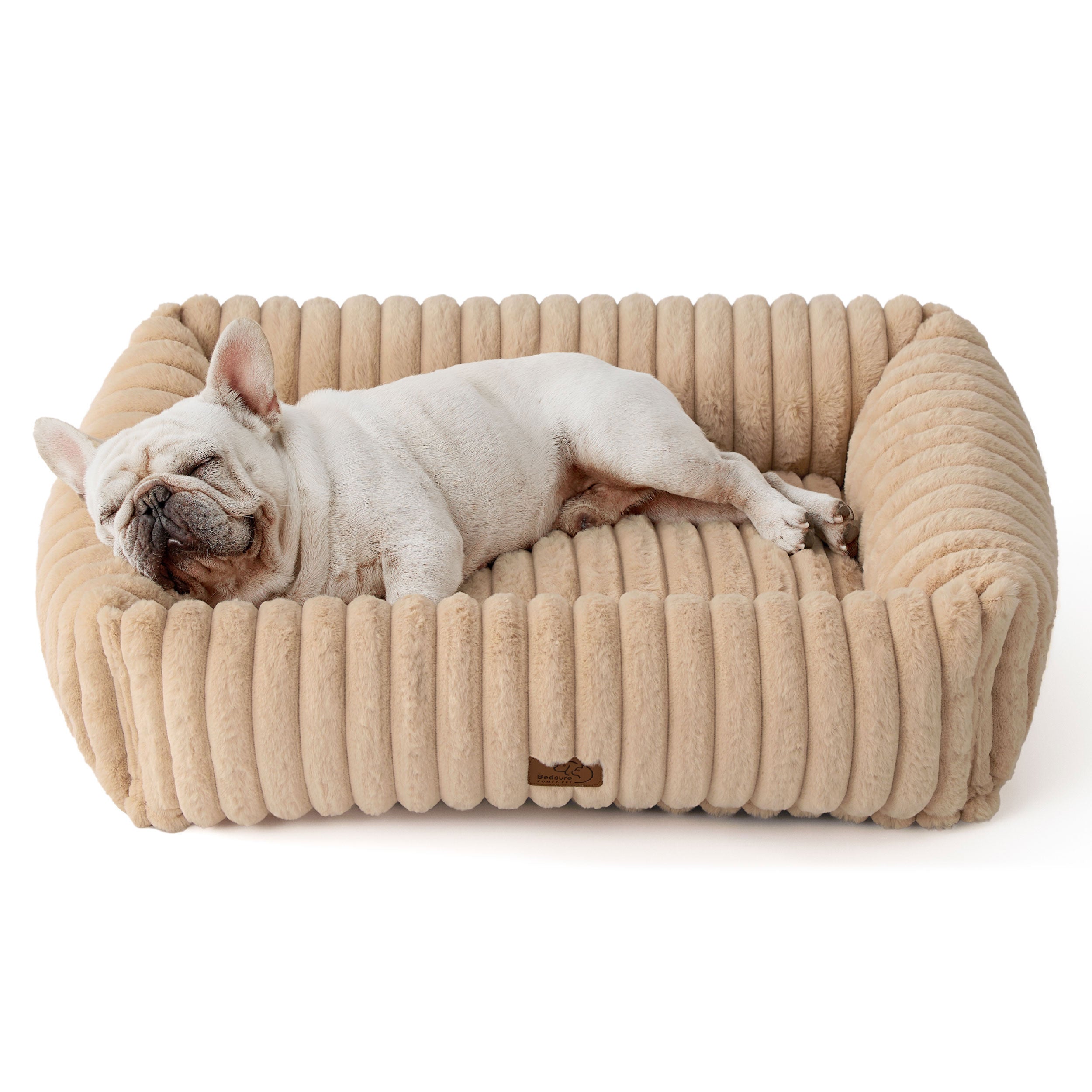 Cozy Collection | Pet Bed with Supportive Raised Sides | Ultra-Soft Corduroy Fleece for Year-Round Comfort 9