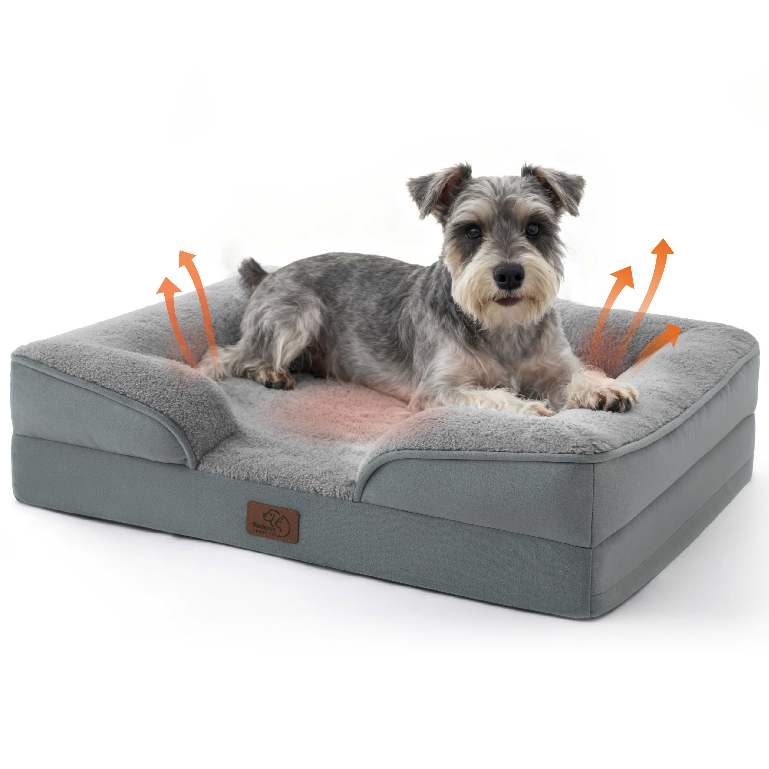 Cozy Comfort | Orthopedic Dog Bed with Self-Warming Fabric | Waterproof Design for Ultimate Comfort 1