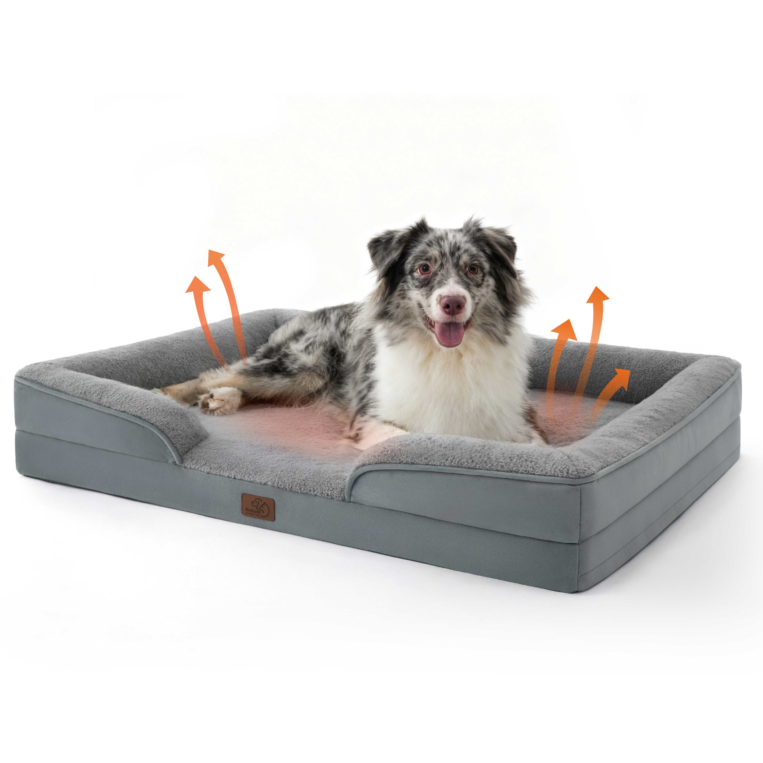 Cozy Comfort | Orthopedic Dog Bed with Self-Warming Fabric | Waterproof Design for Ultimate Comfort 2