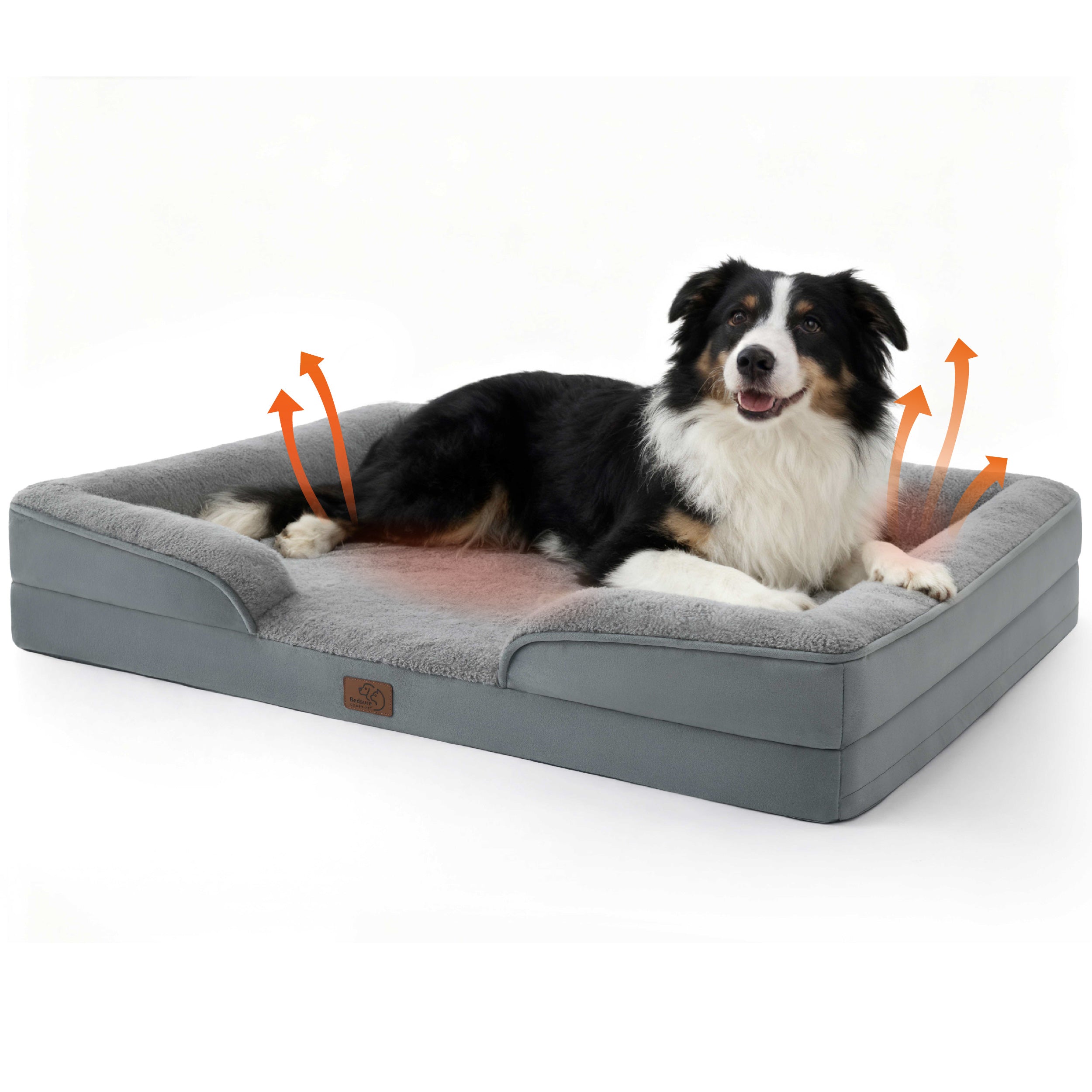 Cozy Comfort | Orthopedic Dog Bed with Self-Warming Fabric | Waterproof Design for Ultimate Comfort 3