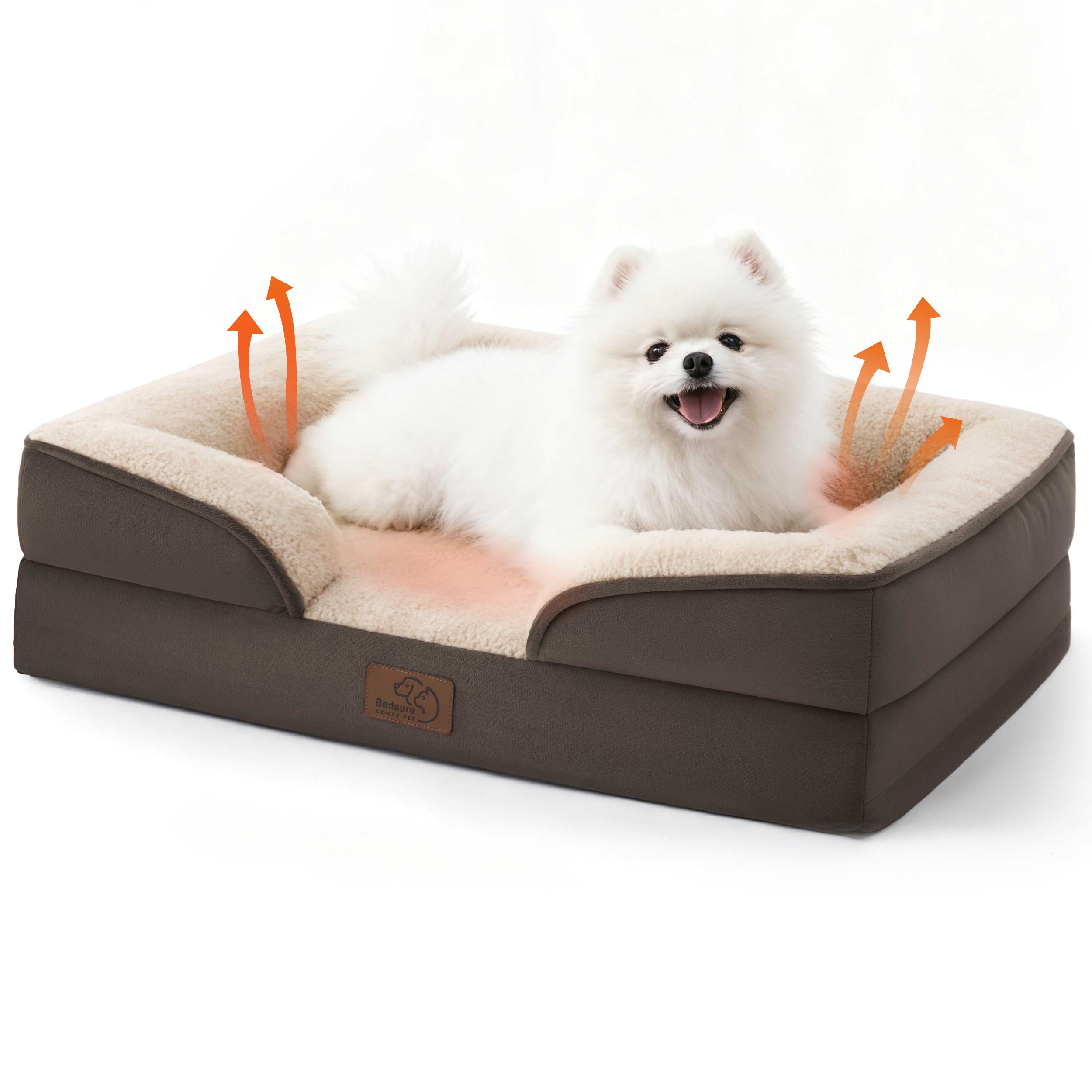 Cozy Comfort | Orthopedic Dog Bed with Self-Warming Fabric | Waterproof Design for Ultimate Comfort 4