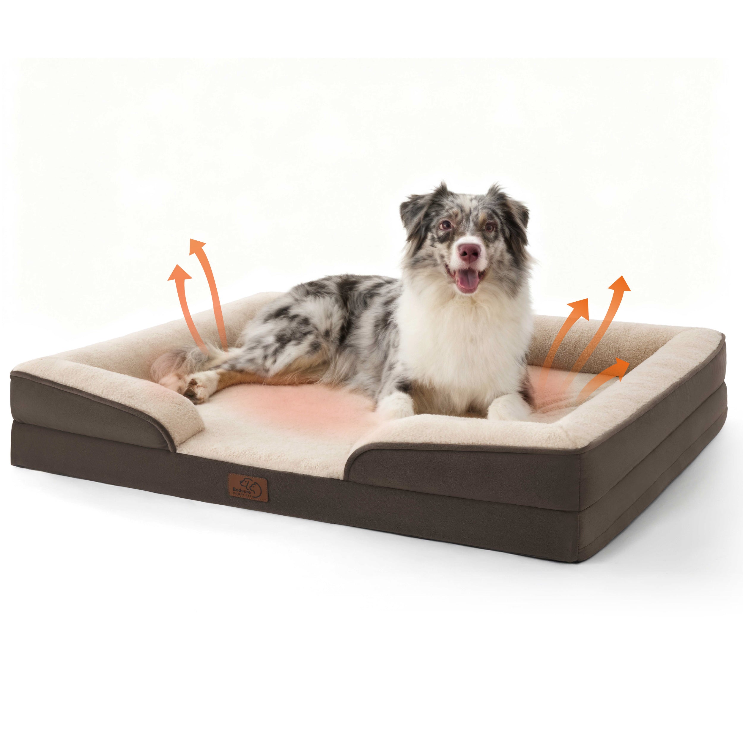 Cozy Comfort | Orthopedic Dog Bed with Self-Warming Fabric | Waterproof Design for Ultimate Comfort 6