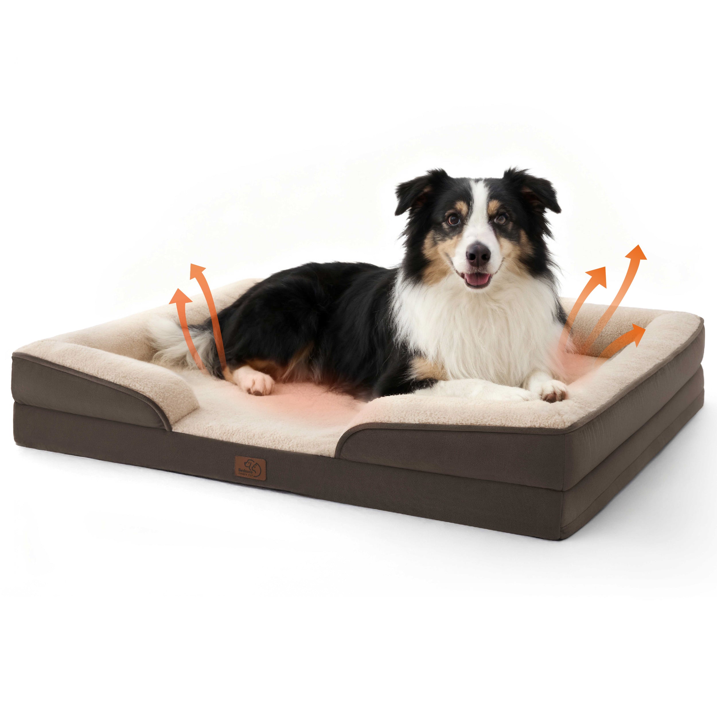 Cozy Comfort | Orthopedic Dog Bed with Self-Warming Fabric | Waterproof Design for Ultimate Comfort 7