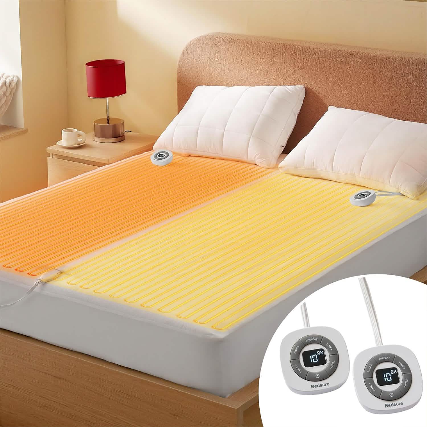 Cozy Haven | Heated Mattress Pad with 10 Heat Levels & Dual Control | Soft Microfiber for Customized Comfort 0