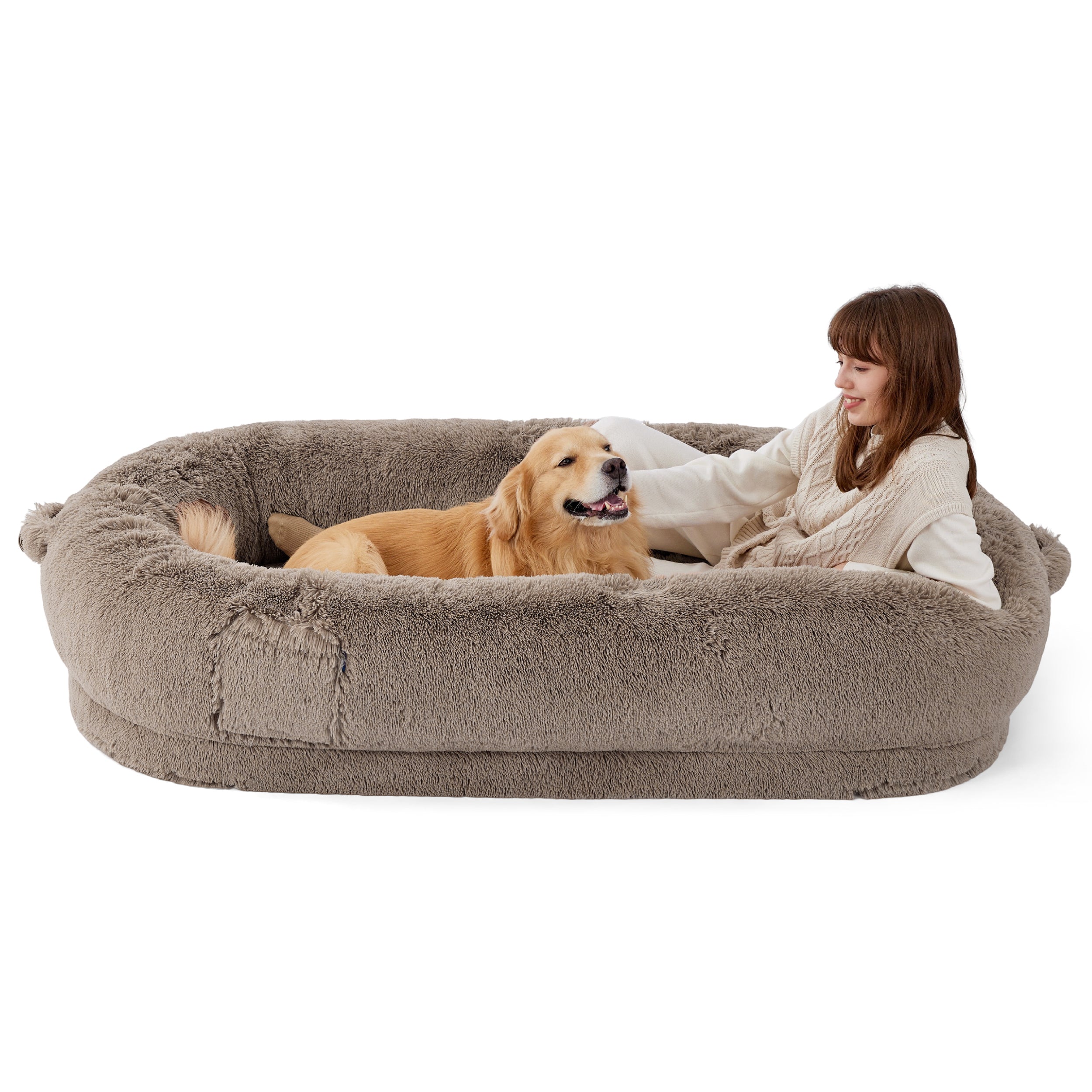 Cozy Haven | Orthopedic Dog Bed with Cushioned Bolster Support | Portable Design for Ultimate Comfort 2