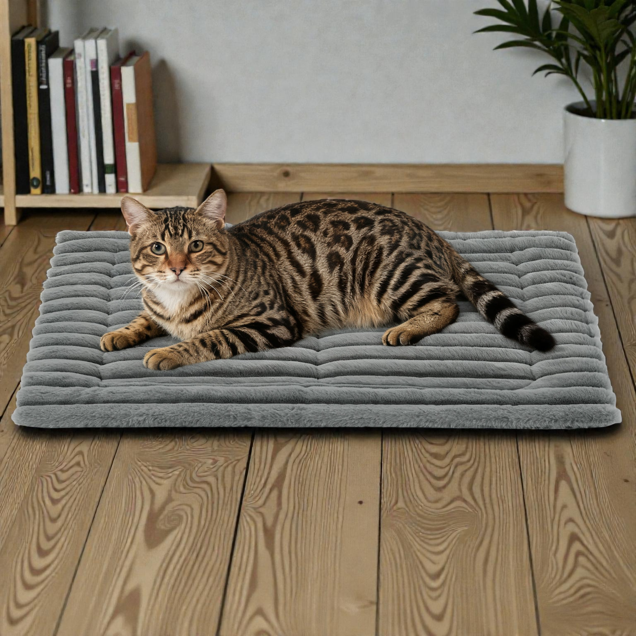 Cozy Haven | Self-Warming Pet Mat with Energy-Saving Technology | Soft Corduroy Fleece for Ultimate Comfort