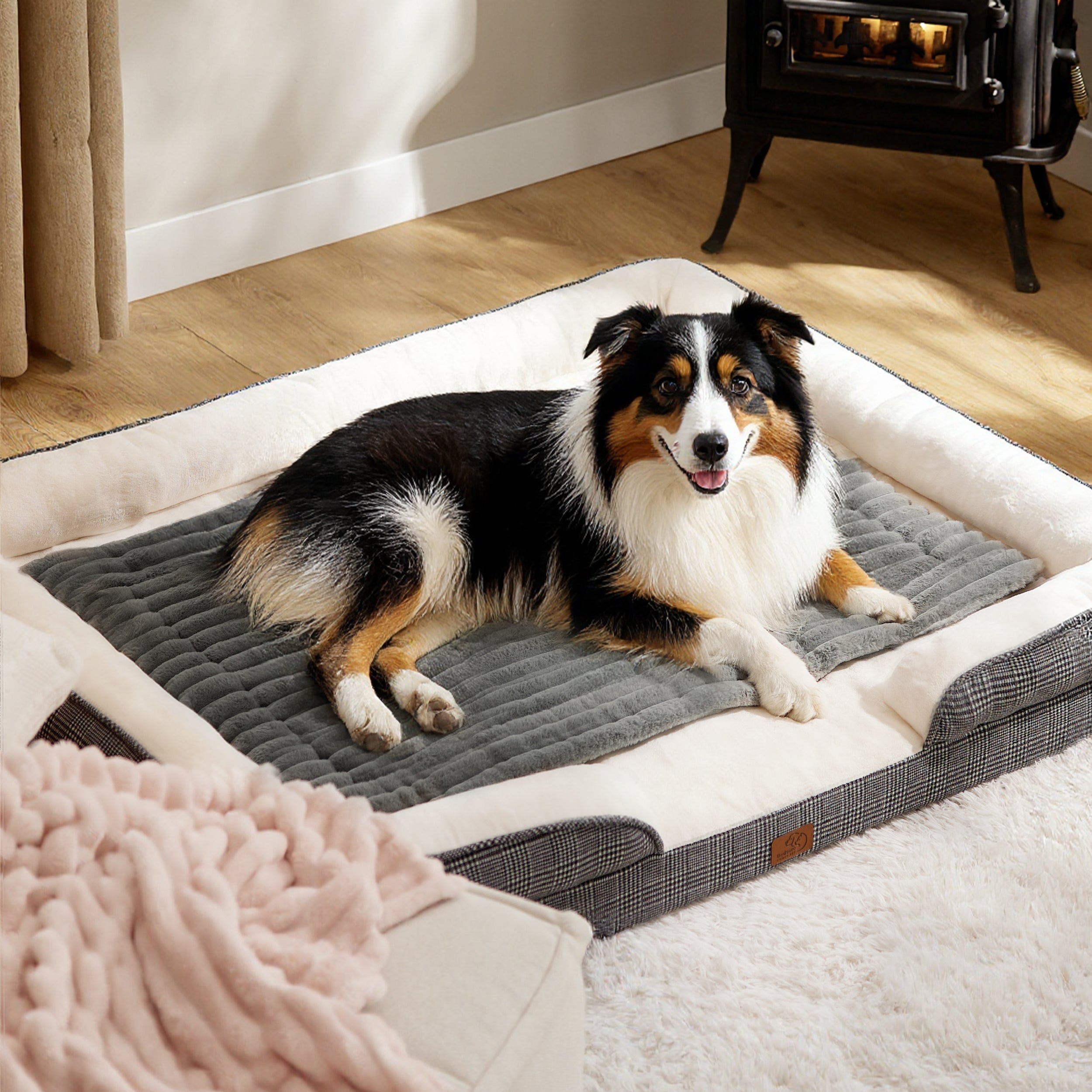 Cozy Haven | Self-Warming Pet Mat with Energy-Saving Technology | Soft Corduroy Fleece for Ultimate Comfort 6