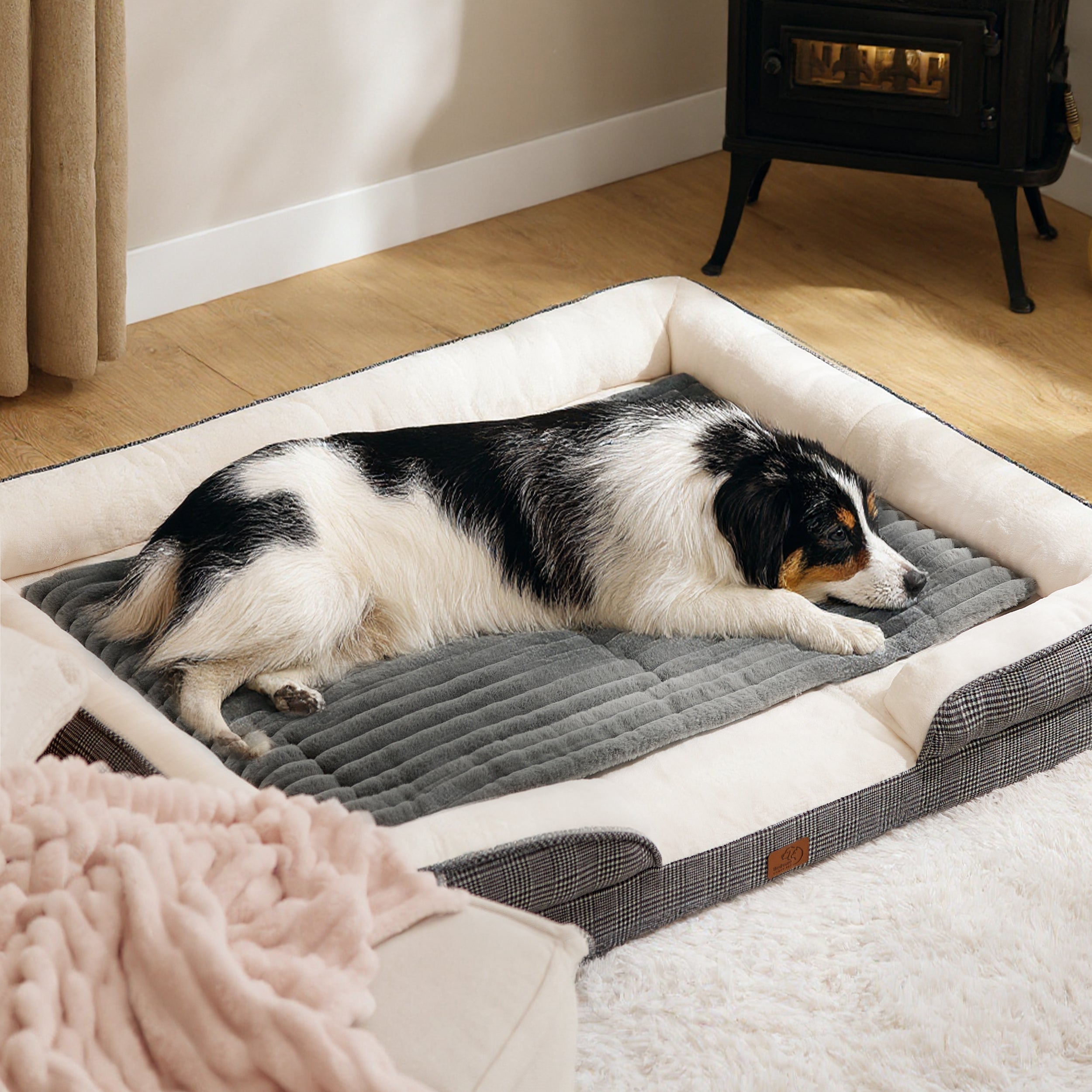 Cozy Haven | Self-Warming Pet Mat with Energy-Saving Technology | Soft Corduroy Fleece for Ultimate Comfort 7