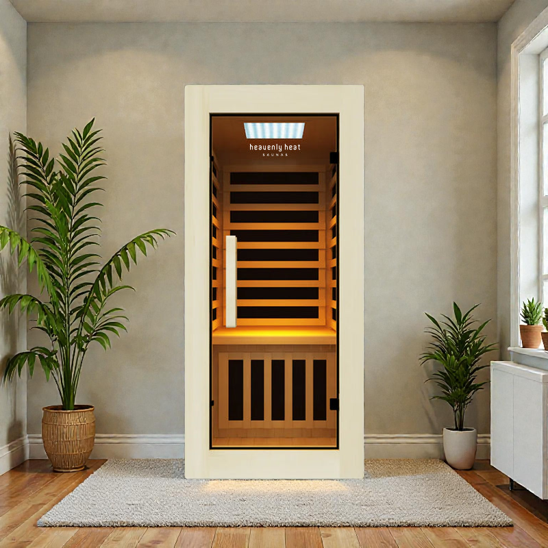 ECO | Infrared Sauna with Rapid Heat-Up & Elegant Glass Design | Space-Saving Home Sauna for Urban Living