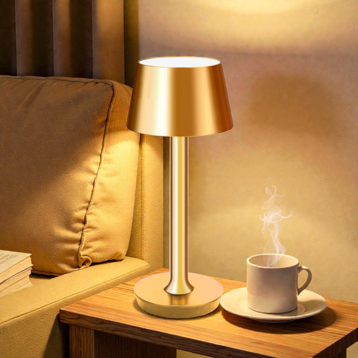 Milan Collection | Cordless Table Lamp with Touch Sensor & Adjustable Light | Modern Italian Design for Versatile Ambiance