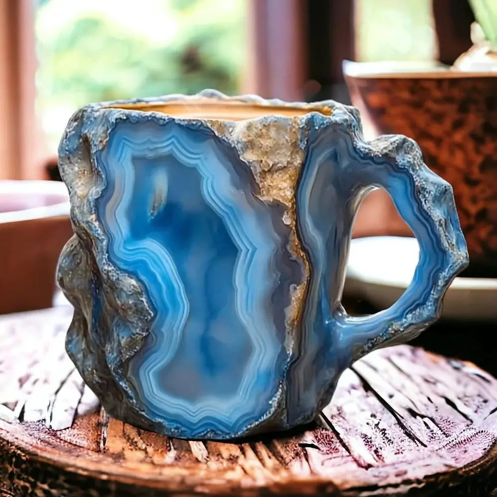 Mineral Crystal Coffee Mugs | Handcrafted Unique Design for Luxurious Drinks 0