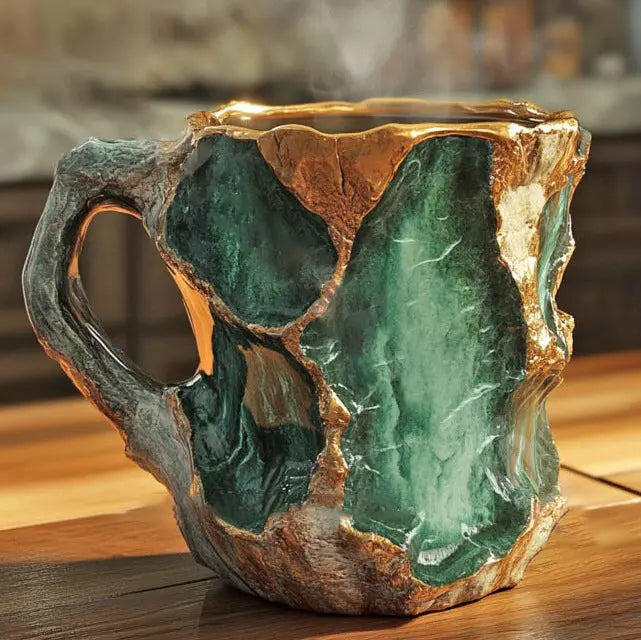 Mineral Crystal Coffee Mugs | Handcrafted Unique Design for Luxurious Drinks 3
