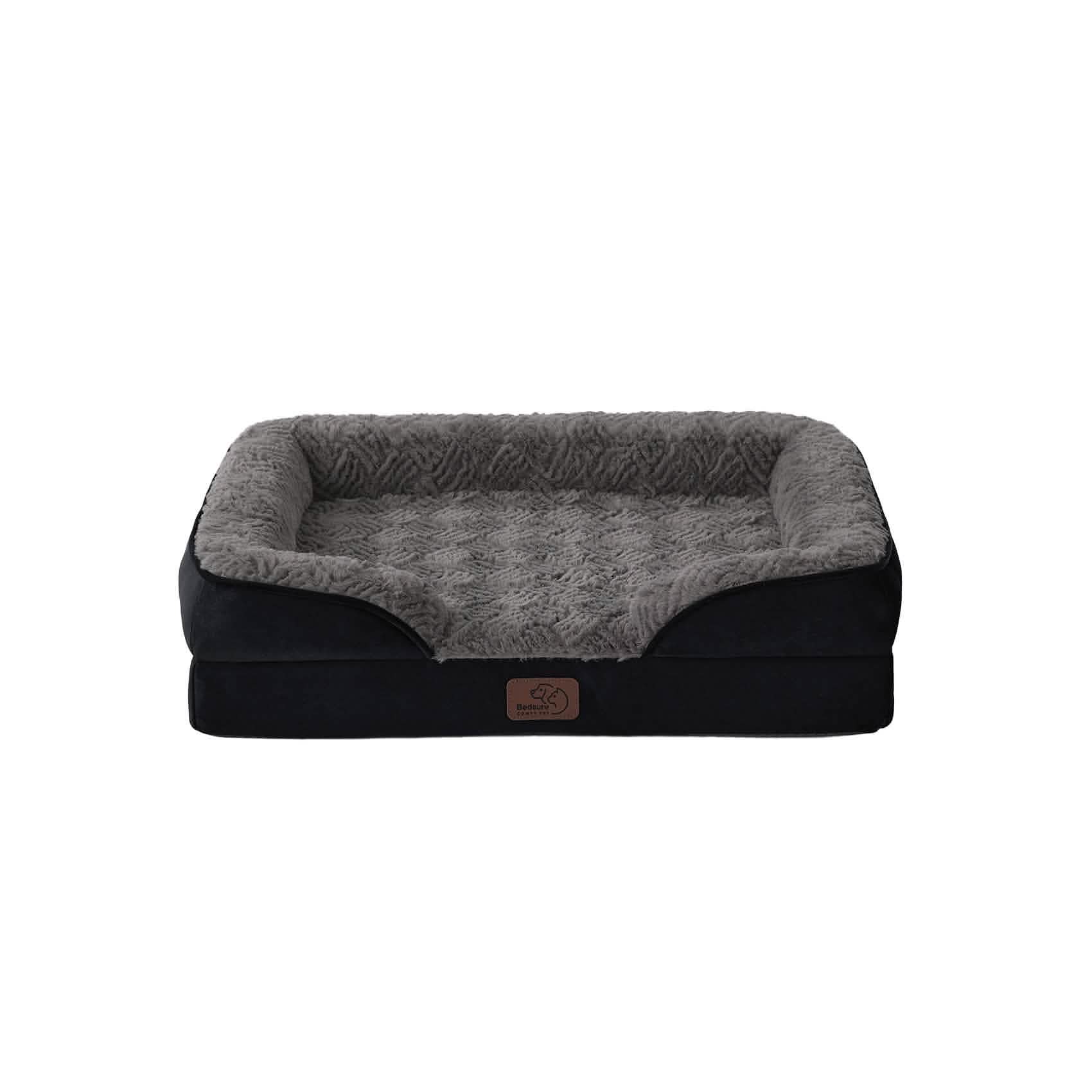 Orthopedic Dog Sofa Bed with Waterproof Liner & Bolster Design for Ultimate Comfort 1