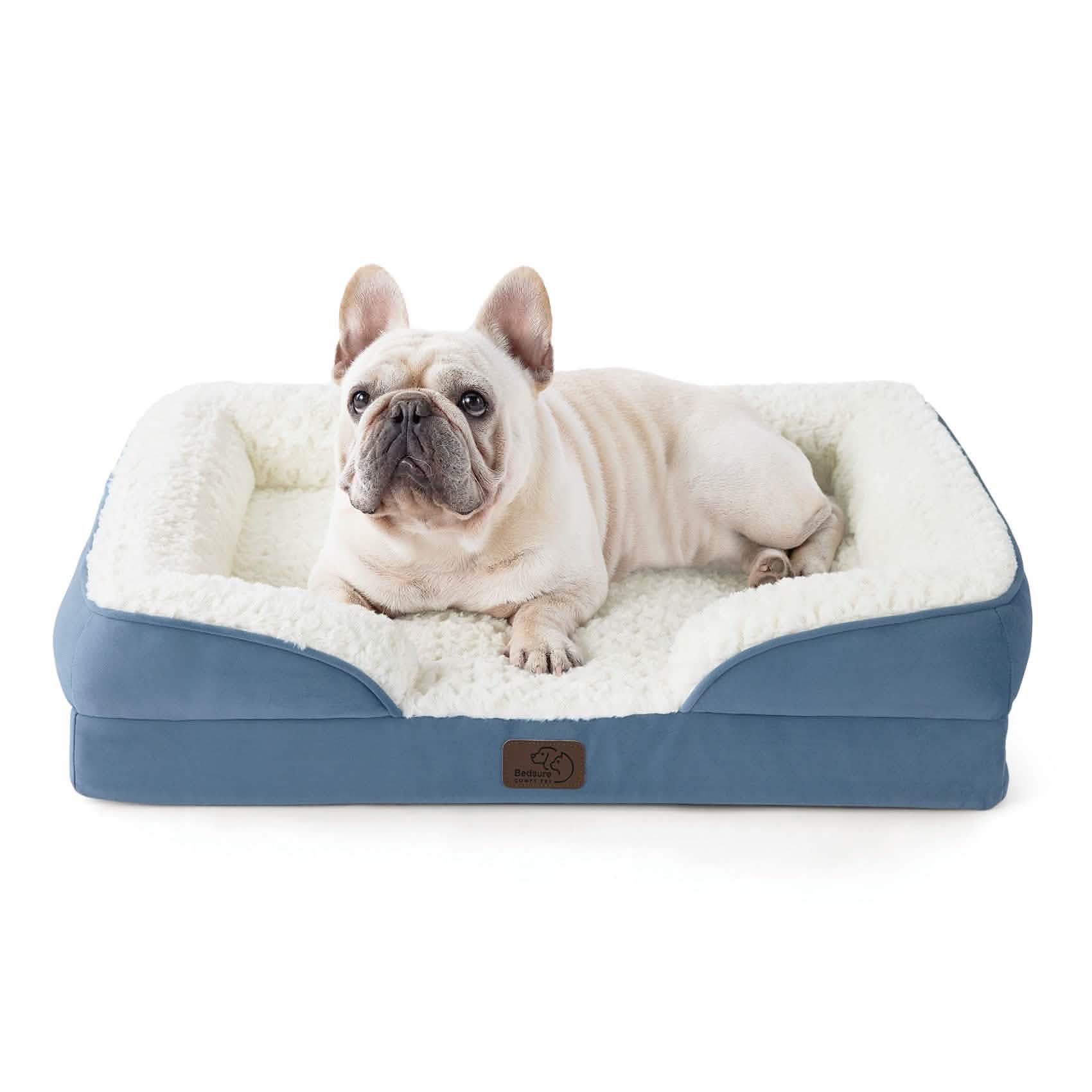 Orthopedic Dog Sofa Bed with Waterproof Liner & Bolster Design for Ultimate Comfort 10