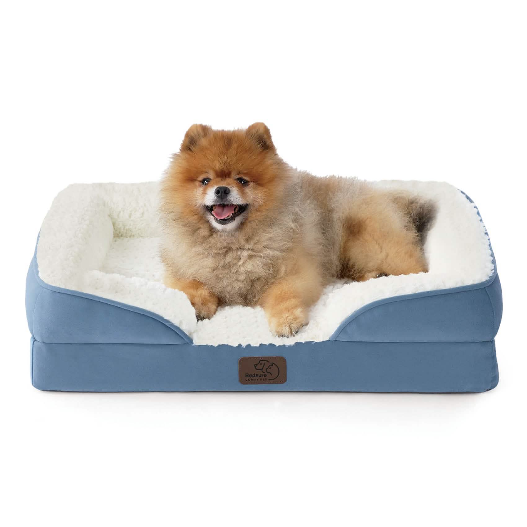 Orthopedic Dog Sofa Bed with Waterproof Liner & Bolster Design for Ultimate Comfort 13
