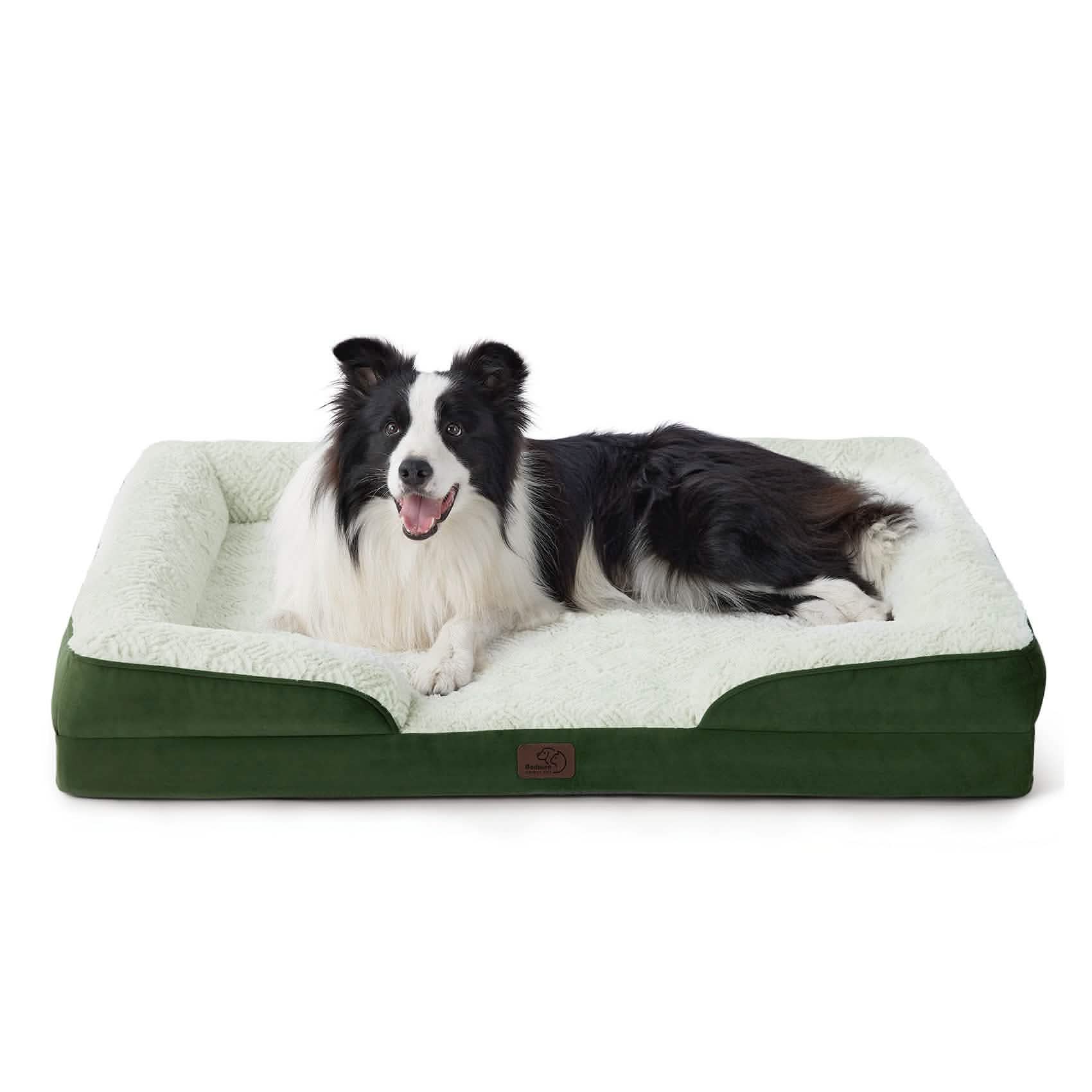 Orthopedic Dog Sofa Bed with Waterproof Liner & Bolster Design for Ultimate Comfort 14