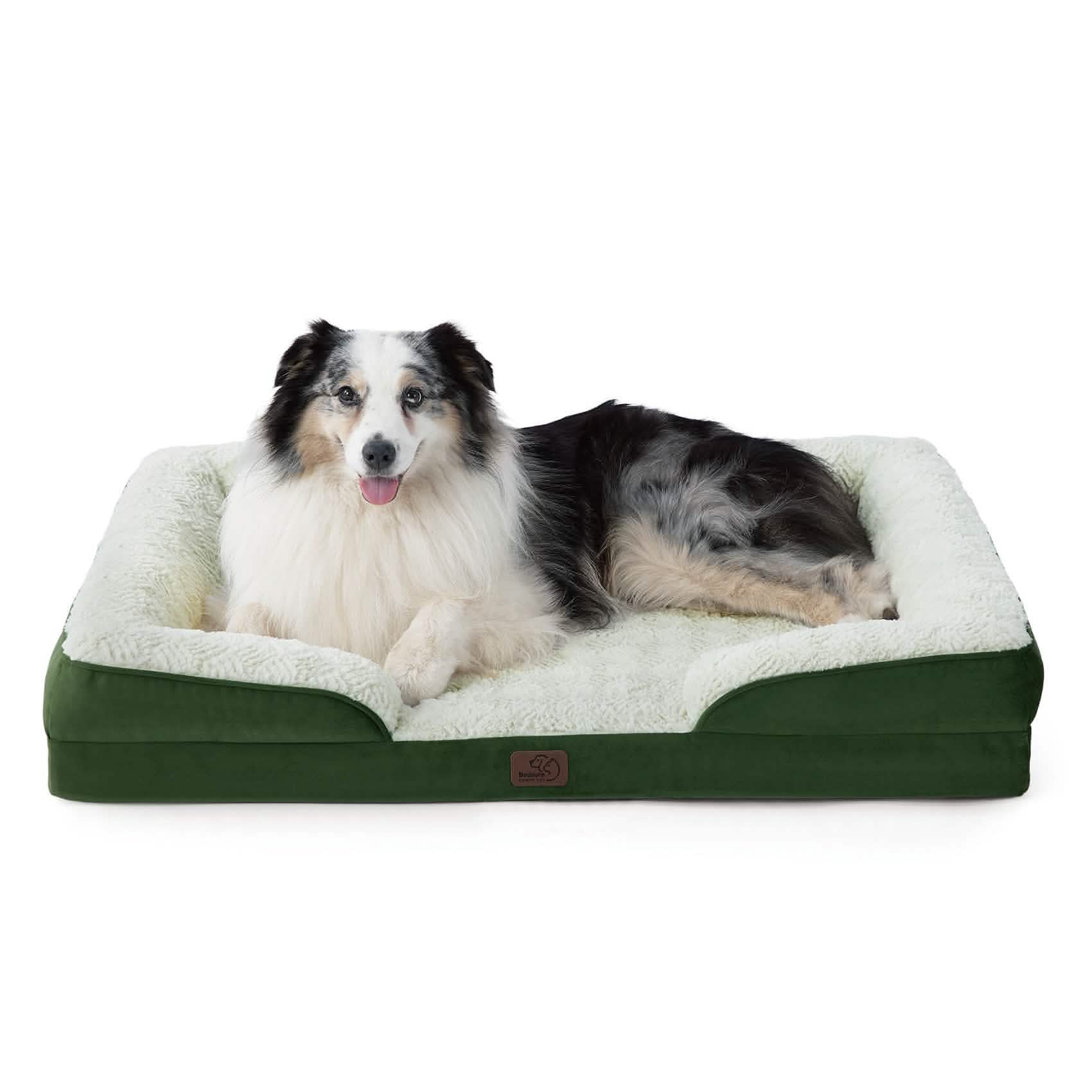 Orthopedic Dog Sofa Bed with Waterproof Liner & Bolster Design for Ultimate Comfort 15