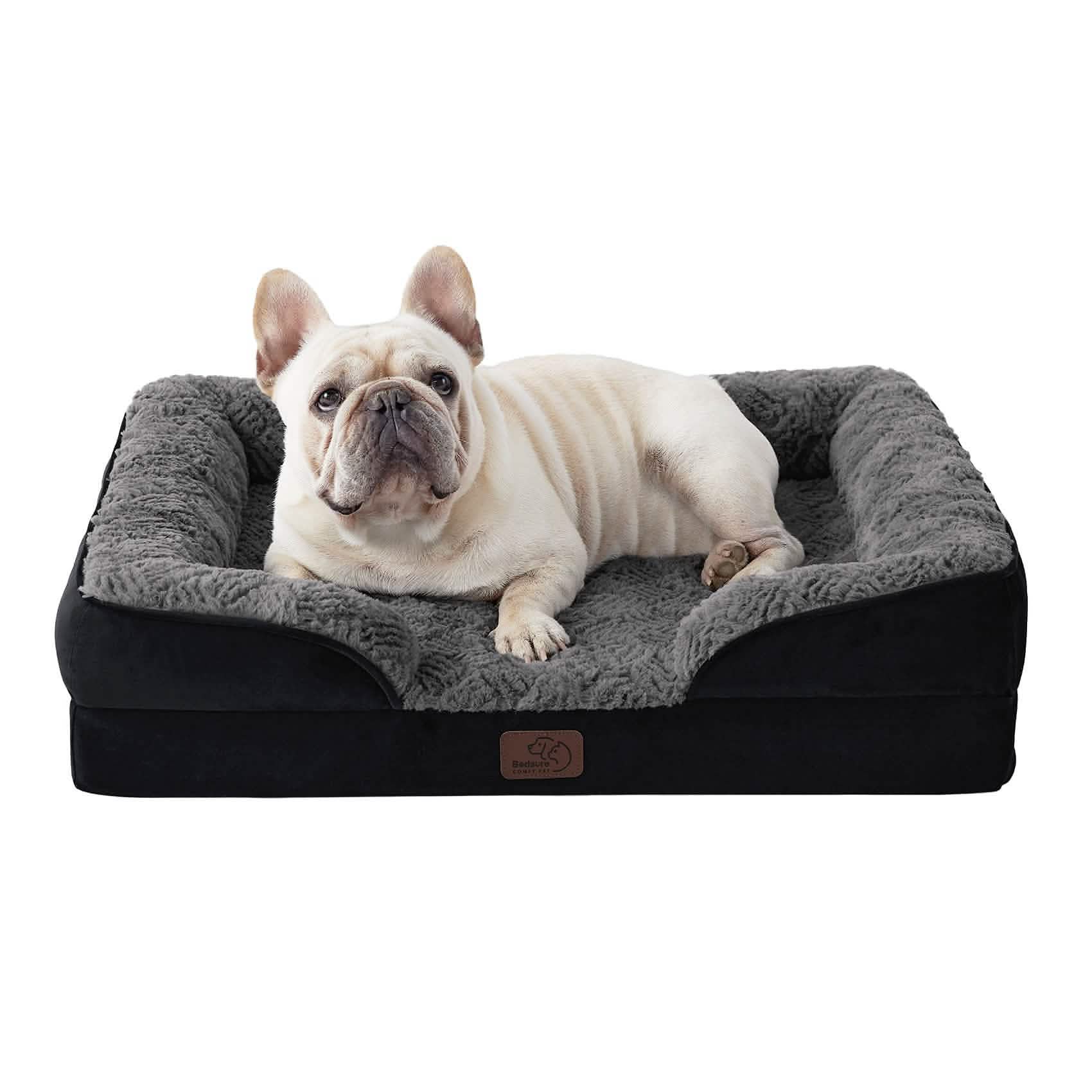 Orthopedic Dog Sofa Bed with Waterproof Liner & Bolster Design for Ultimate Comfort 5