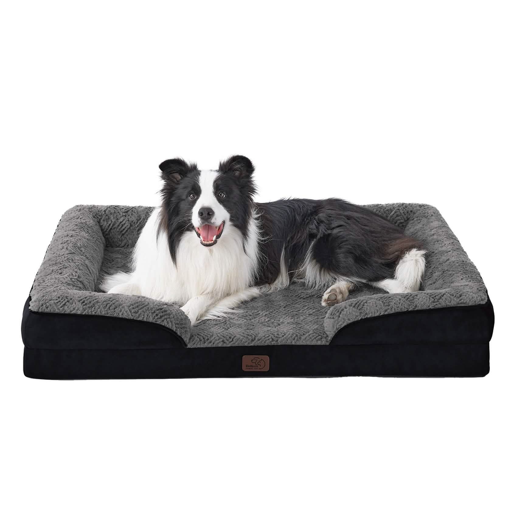 Orthopedic Dog Sofa Bed with Waterproof Liner & Bolster Design for Ultimate Comfort 6