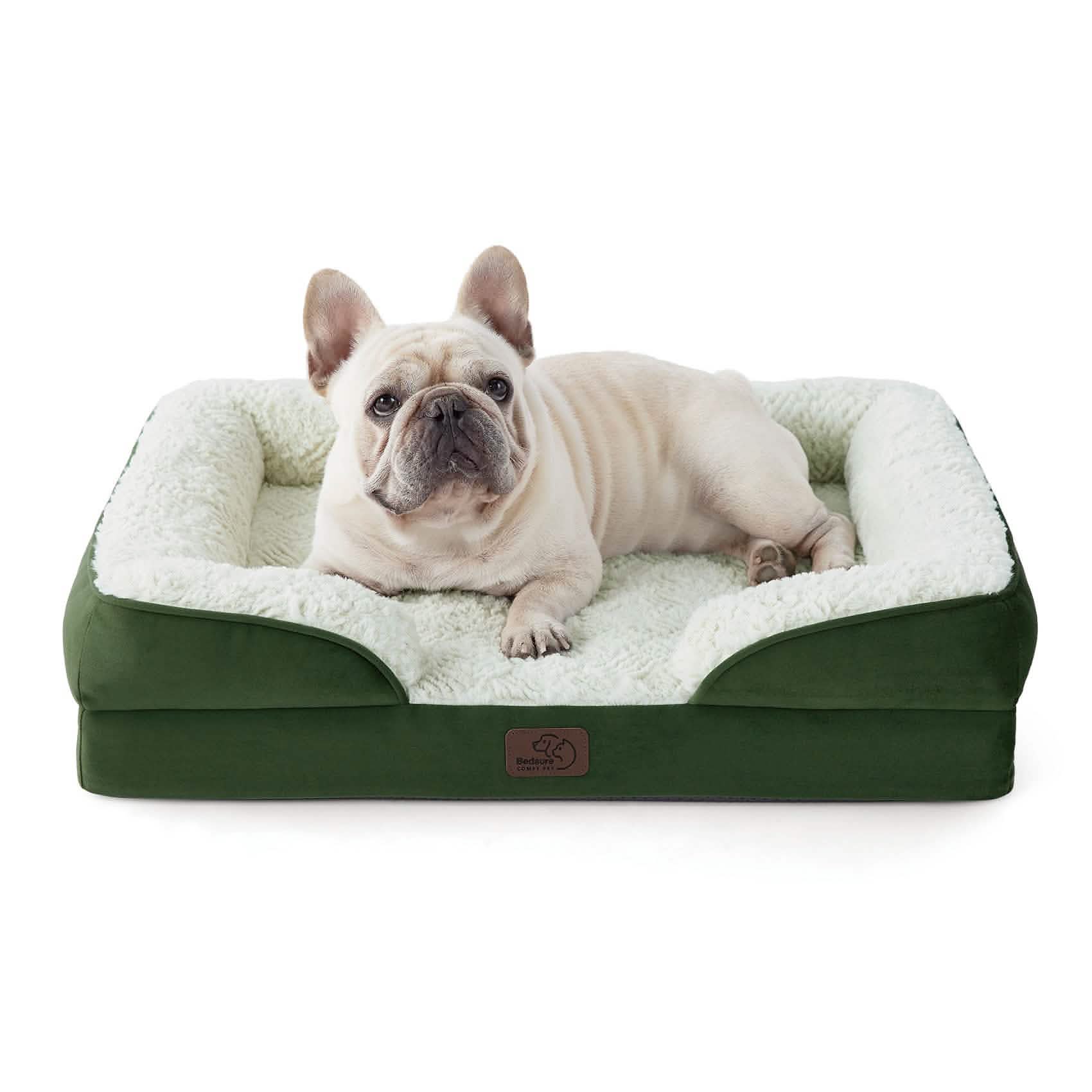 Orthopedic Dog Sofa Bed with Waterproof Liner & Bolster Design for Ultimate Comfort 9