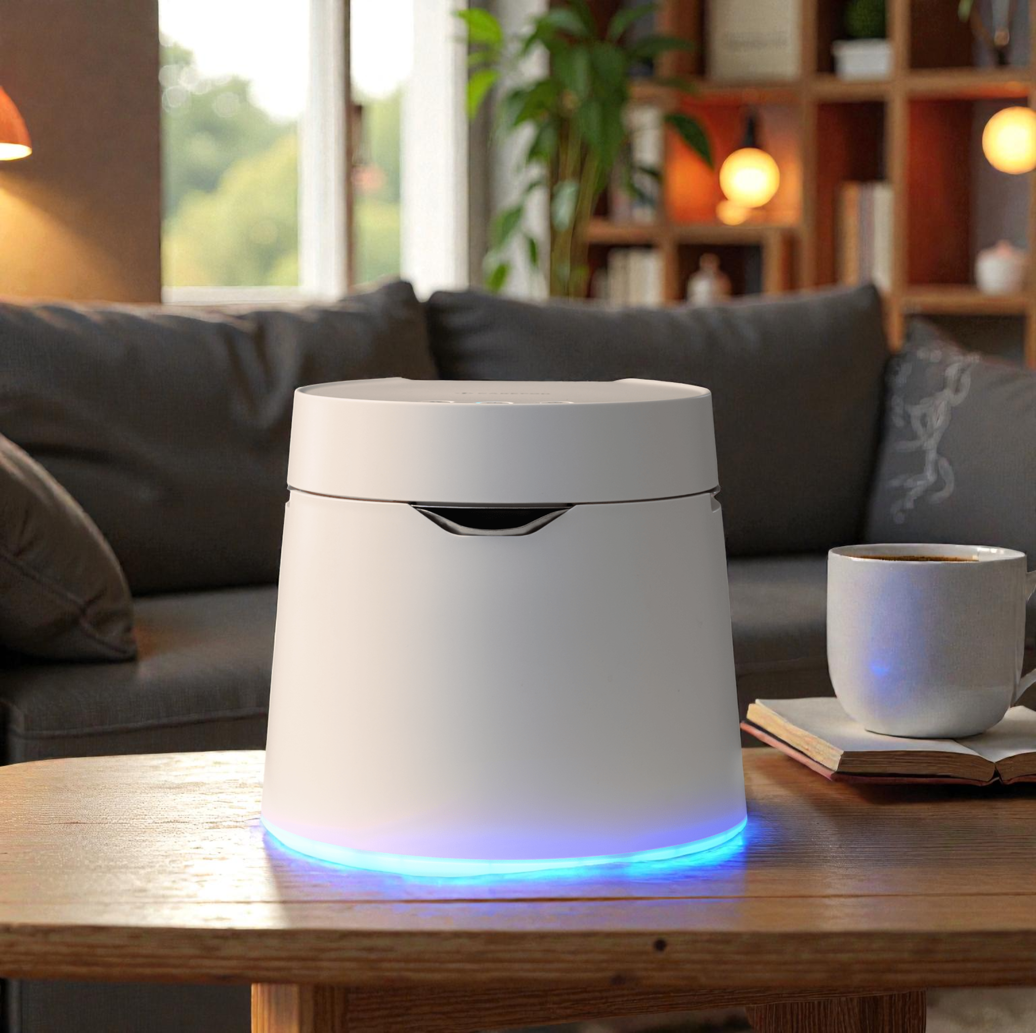 Stainless Steel Humidifier with Adjustable Mist & Mood Light | Cool Mist Air Humidifier for Bedroom