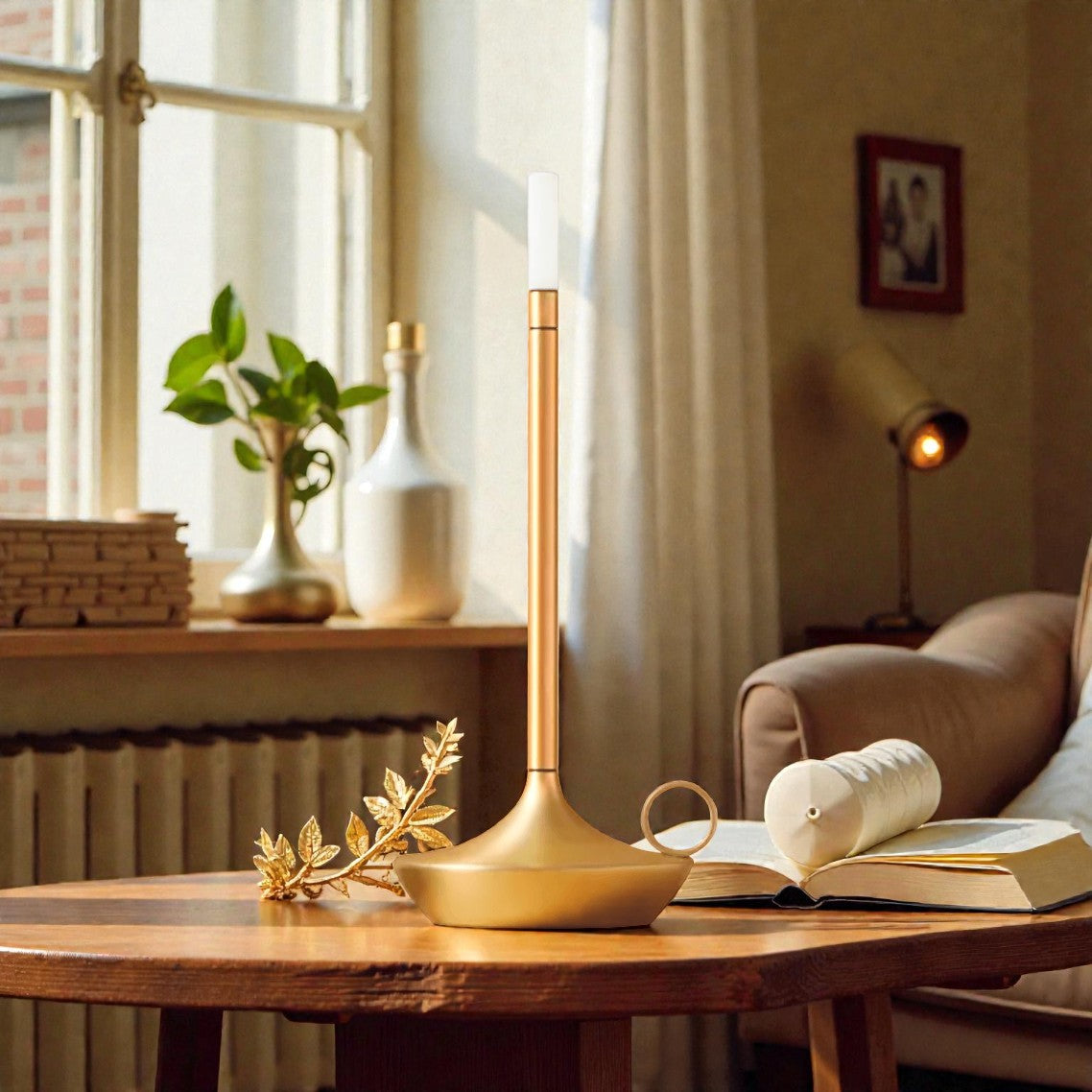 Tibet | Rechargeable Cordless Table Lamp with Touch Sensor & Adjustable Light | Scandinavian Design for Modern Living Spaces