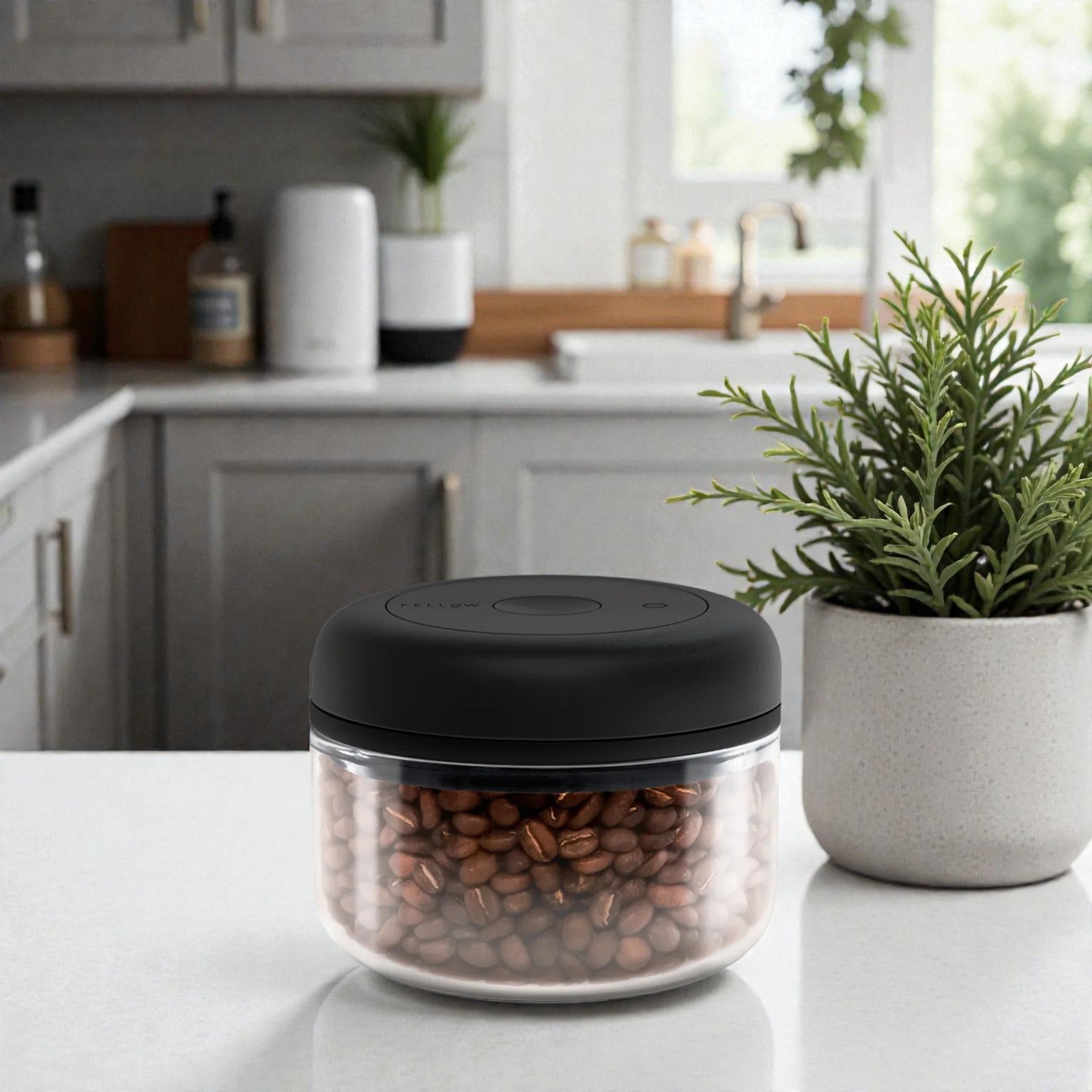 Vacuum Coffee Canister with Airtight Seal Technology | Preserve Freshness for Optimal Flavor